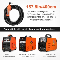 Complete set of 4 m 12 FT air plasma cutting machine 40 CT 312 lgk40