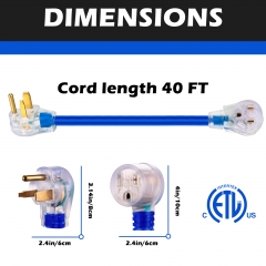 6-50P/6-50R Blue Engine Extension Cable 40FT